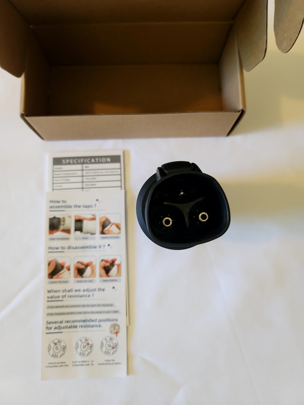 Switchable Connector & Inlet - Brown Cardboard Packaging - Picture 5 of 7